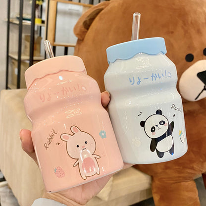 Mugs Cartoon Pictures Water Cup Bottle Girls Children