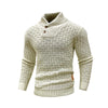 Men's Ribbed Knit Sweater - Crew Neck Pullover Winter Warm