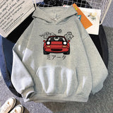 Harajuku japanische Automotive Miata MX5 gedruckt Mode Streetwear Casual Loose