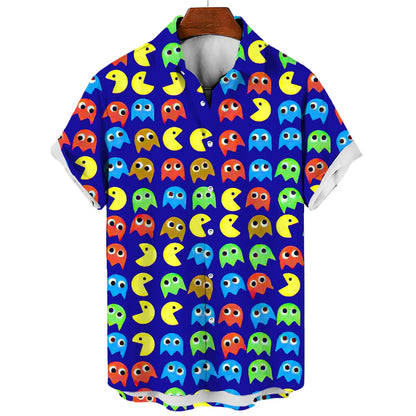 Men’s Hawaiian Shirt 3D Print Summer Casual Short Sleeve