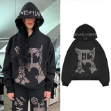 Y2K Gothic Punk Harajuku Hoodie: The Ultimate Autumn Expression