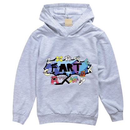 Children Alphabet Lore Hoodie Cartoon Tops for Kids & Teens, Spring Autumn Full Sleeve Hoodies