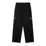 Streetwear High Waist Trousers Black Hip Hop Pants