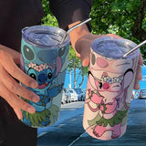 Disney Cartoon Anime Stitch 420ml Wasserbecher Engel Vakuumbecher