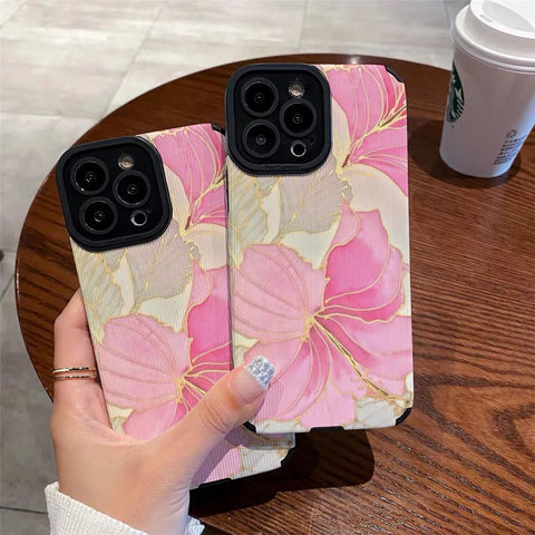 Painted Flower Phone Case for iPhone