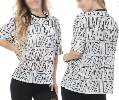 Summer Fitness Tshirt - Loose Dance/Yoga Quick Dry Top