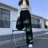 Elastic Waist Streetwear Fashion Loose Trousers