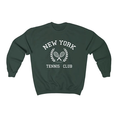New York Tennis Club Sweatshirt Women’s Retro Loose Pullover