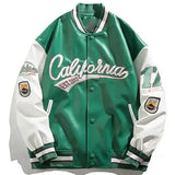 Drucken Pilot Baseball Jacke Männer Hip-Hop Streetwear PU Leder Varsity Bomber Jacke Frauen 2023