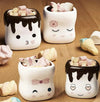 4PCS ceramic expression cotton candy mug mug coffee cup Marshmallow