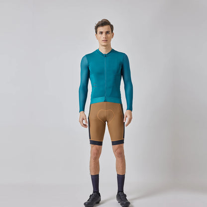 SPEXCEL Summer Cycling Jersey Men Pro Fit Mesh Long Sleeve Top