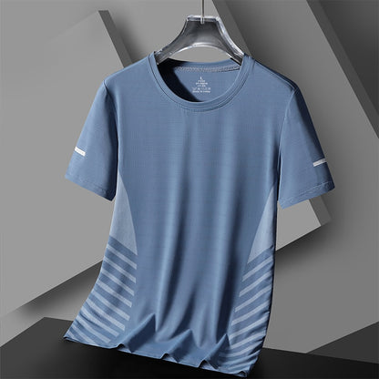 Quick Dry Sport Running T-Shirt Short Sleeves Summer Casual Oversize