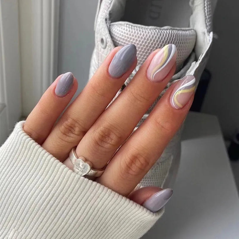 Subtle Swirl Nail Art