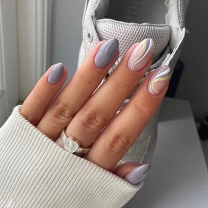 Subtle Swirl Nail Art