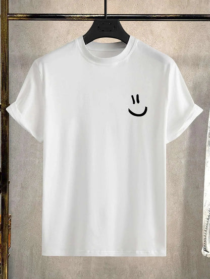 Übergroße Smiley-T-Shirts mit Print für Herren