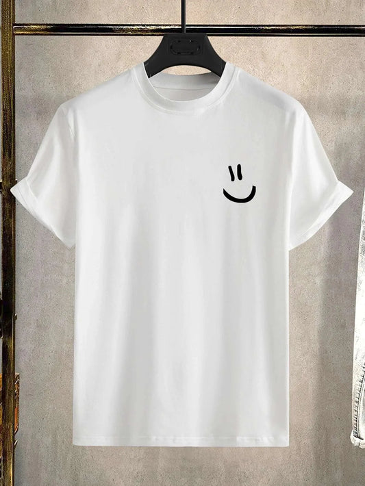 Men’s Oversize Print Smile Tees