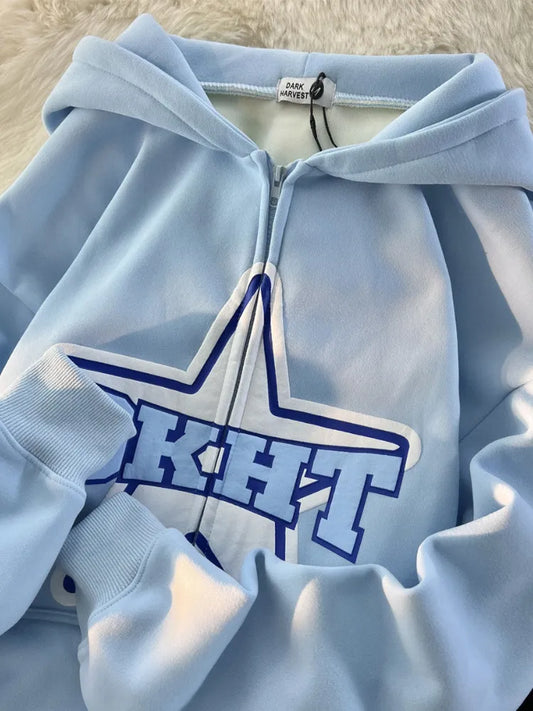 Women's Zip Up Streetwear Hoodies