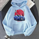 Hoodie Männer für JDM Auto japanische Streetwear Casual