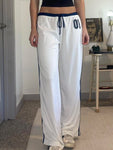 Women's Contrast Patchwork Side Stripe Drawstring Sweatpants