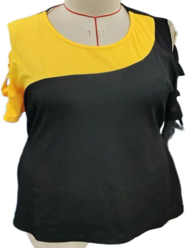 Plus Size Womens Fashion Tee Spring Summer Trendy Oversized Top 2025
