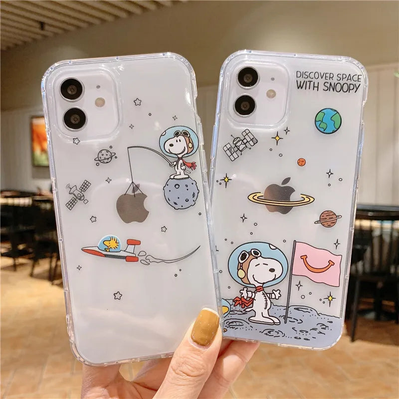 Transparent Phone Case For iPhone Plus Case Cute Soft Cover