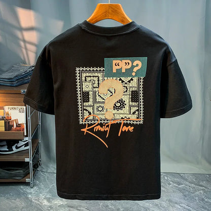 Men’s Summer Short-Sleeved T-Shirt Soft Breathable Round Neck Casual