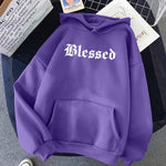 Blessed Printed Hoodies Clothing Pullover Sweatshirt