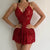 V-neck Halter Lace A-line Mini Dress Women Sleeveless Backless Party Dress