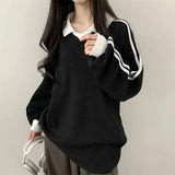 Spring Autumn Women Sweatshirts Polo Shirts Pullovers