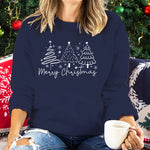 Merry Christmas Tree Sweatshirts Funny Festive