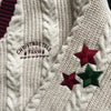 Women’s Christmas Tree Knitted Cardigan – Star Embroidery Holiday Sweater