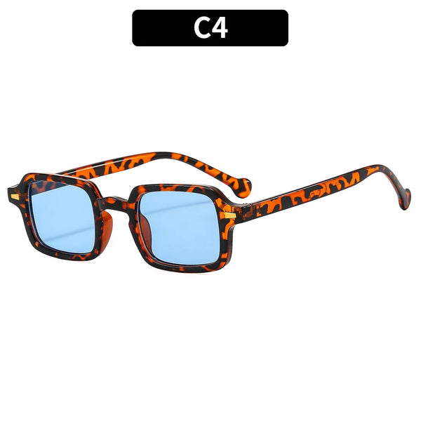 Luxury Rectangle Sunglasses Vintage Square Shades