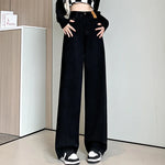 2024 High Waist Streetwear Straight Leg Jeans Girls Vintage Baggy