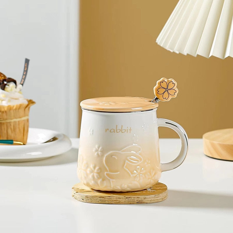 Luxury cherry blossom high beauty mug with gift