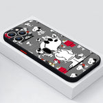 Cartoon S-Snoopyes für Apple iPhone Frosted Translucent Phone Case