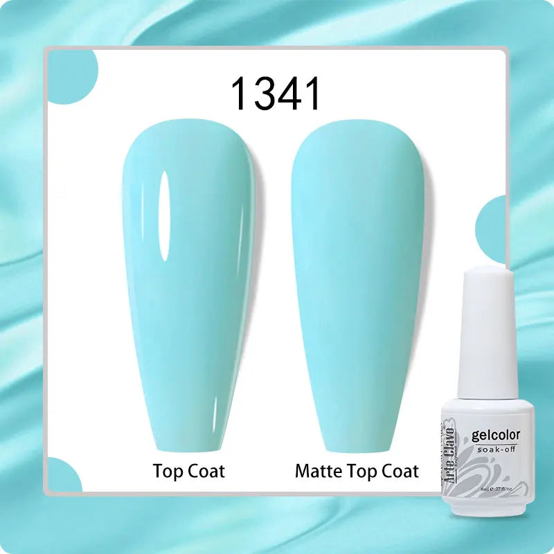 8ml Pure Color Gel Nail Polish Nail Art Manicure Semi Permanent