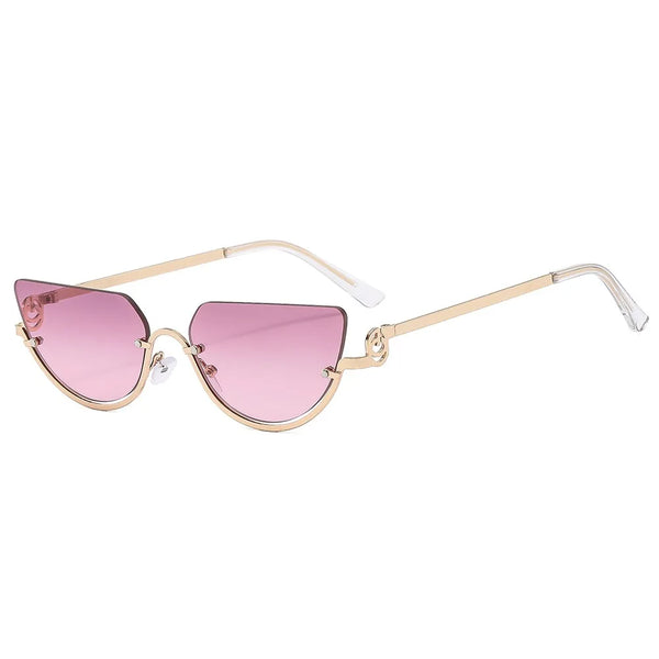 Retro Cat Eye Hip Hop Narrow Sunglasses Women