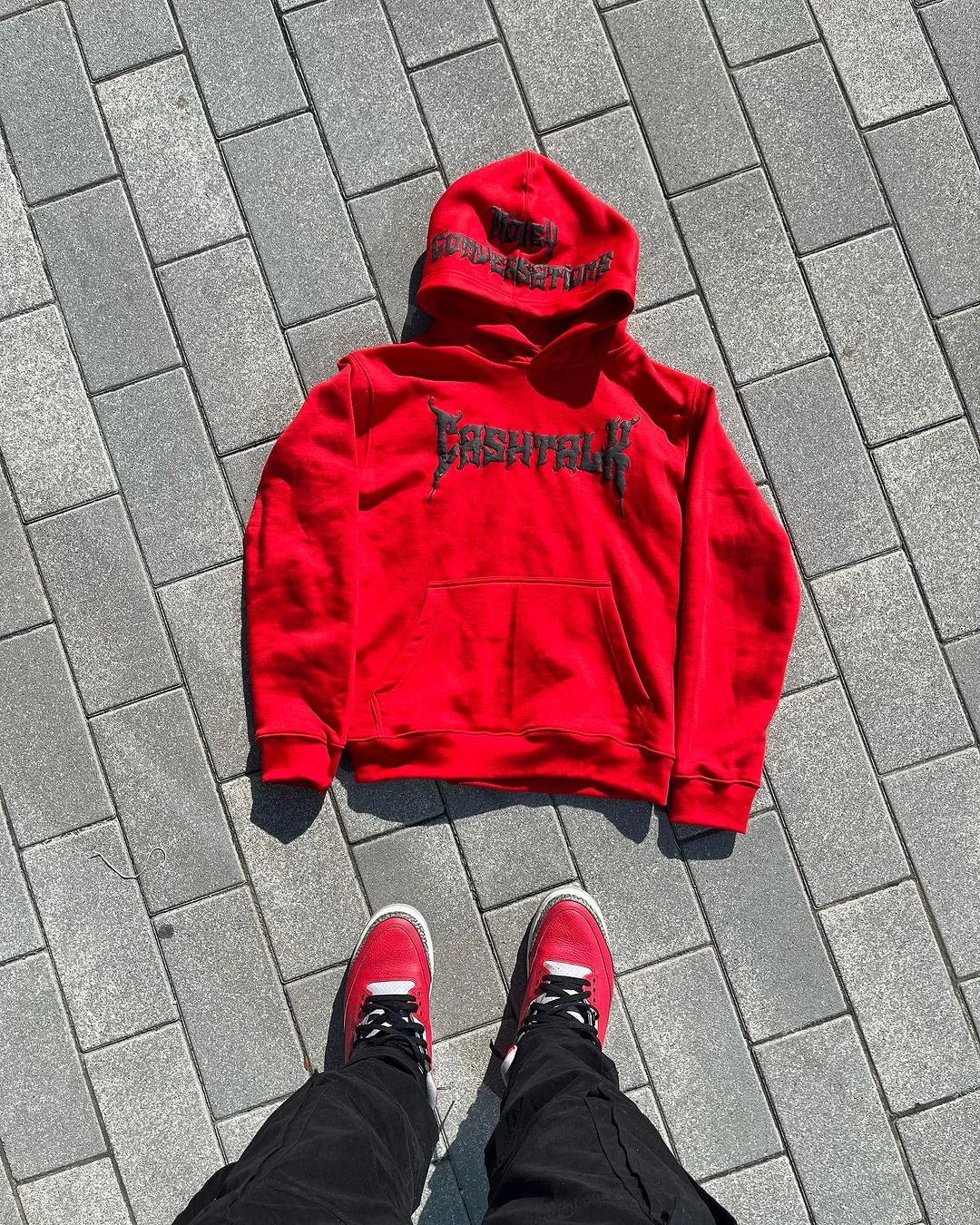 Y2K Women’s Oversized Hoodie Punk Vintage Dark Printed Pullover Streetwear