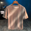 Mens Vintage Washed T Shirt American Retro Loose Fit Summer Tee