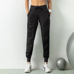 Loose Fit Quick Dry Training Pants Elastic High Waist Fitness Joggers