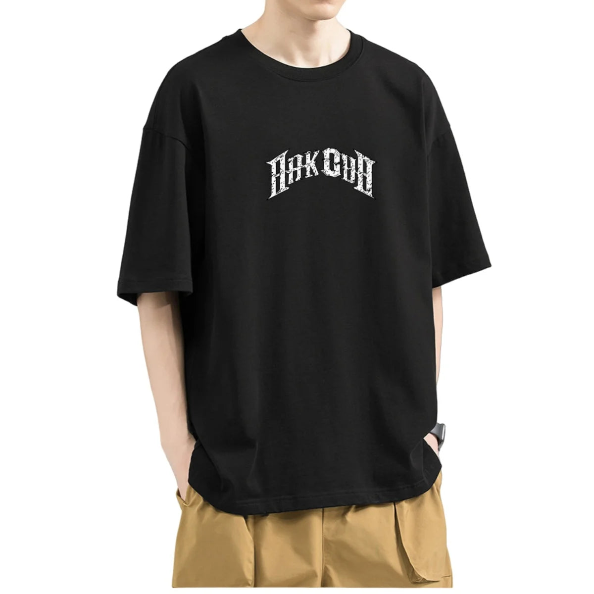 Summer Men's plus Size T-shirt Hip Hop Lette Printing Streetwear Tees