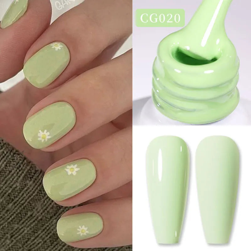 Jelly Nude Gel Nail Polish 10ml Light Pink Peach Translucent Color UV