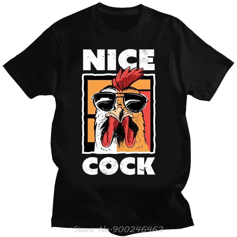 Funny Nice Cock Chicken Graphic Men T-Shirt