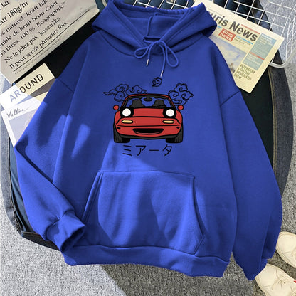 Men Hoodies JDM Japanese Automotive Printed Pullover