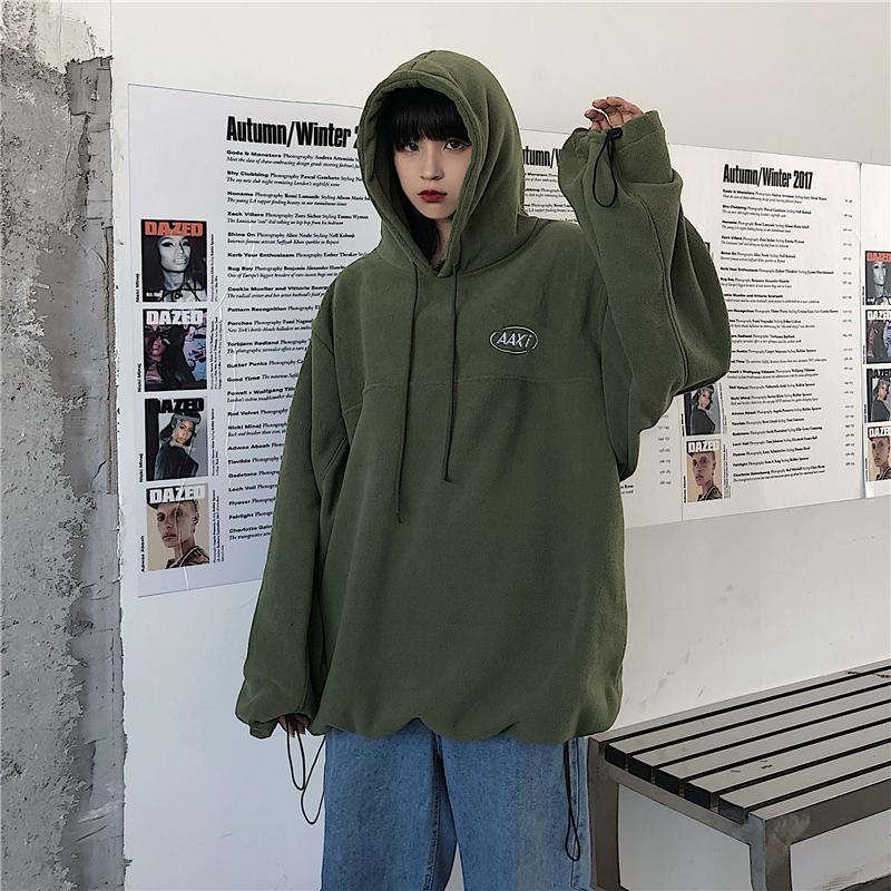 Harajuku Fleece Women Hoodies Pullovers Oversized Streetwear