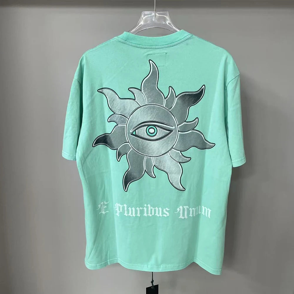 Vintage Abstract Letter Mens Short Sleeve Tshirt Harajuku Hip Hop T-shirt