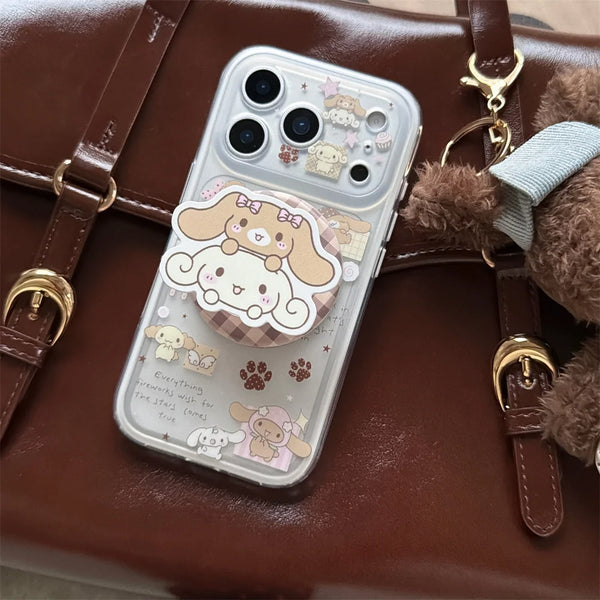 Bunny Puppy Magnetic Phone Case for iPhone Cute Cartoon Fundas With Magsafe Cases