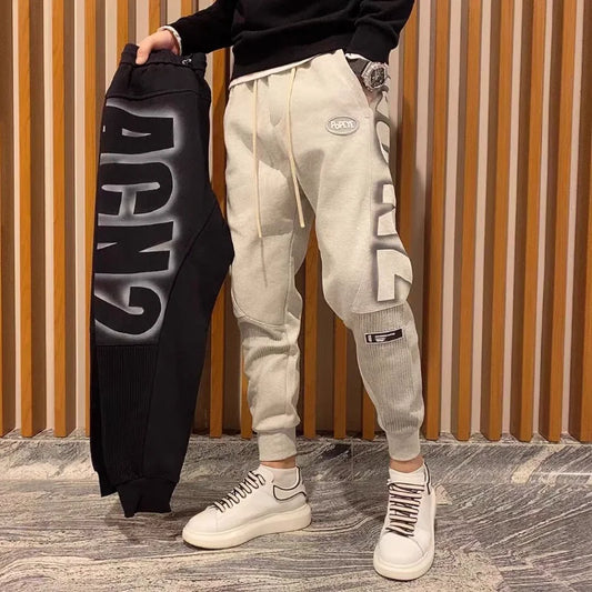 Elevate Your Style: Y2K Goth Sport Trousers with Elastic Waist