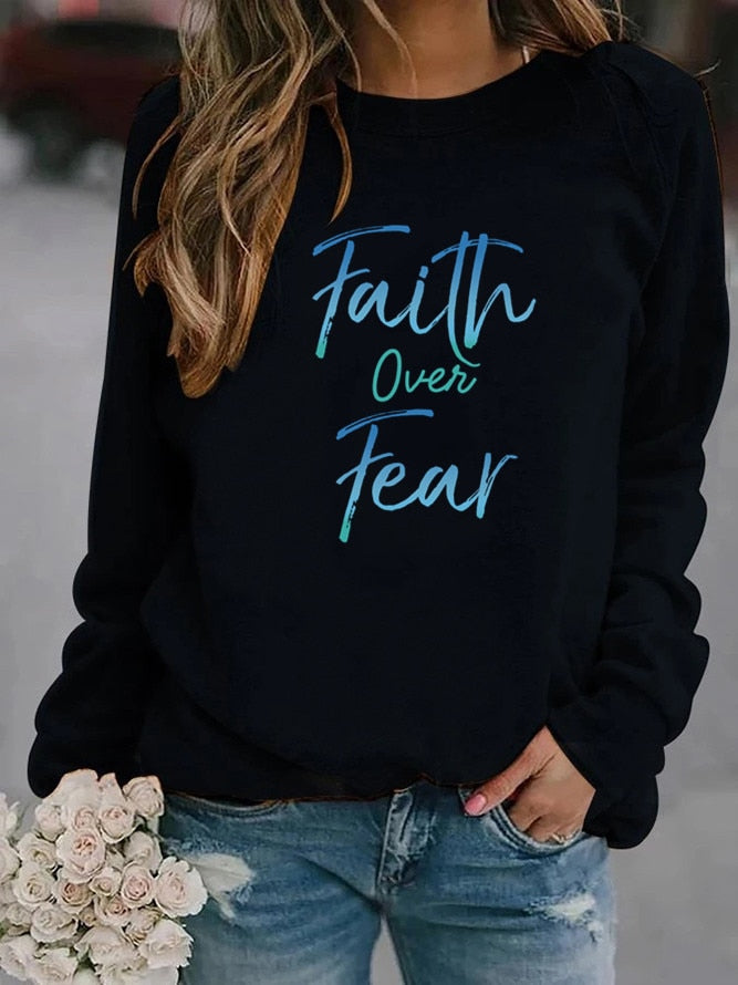 Women Sweatshirt Fleece Long Sleeve Pullovers