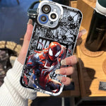 Marvel Spider-Man Iron Man Handyhülle für Apple iPhone, transparente Hülle